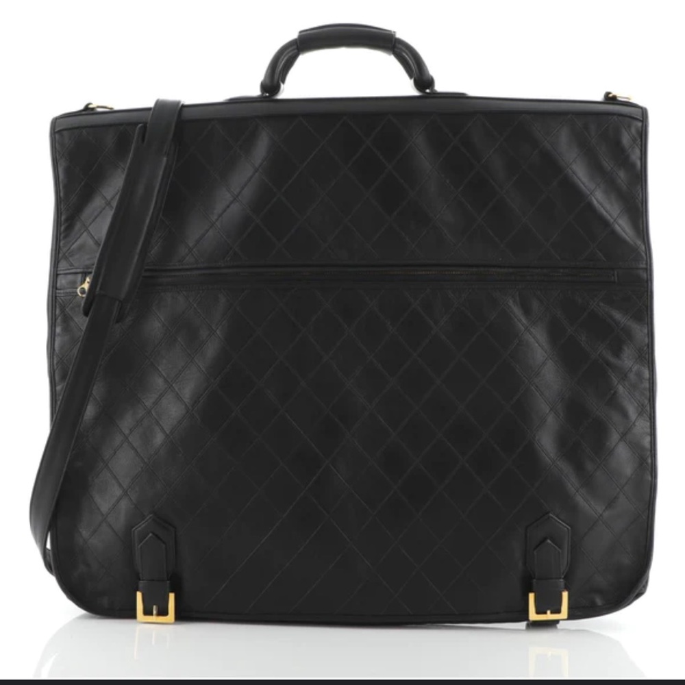 $10K CHANEL LEATHER TRAVEL GARMENT - RARE COLLECTOR VINTAGE - Picture 16 of 16
